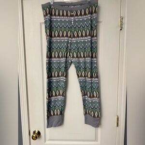 Carter's Gray and Green Patterned Joggers